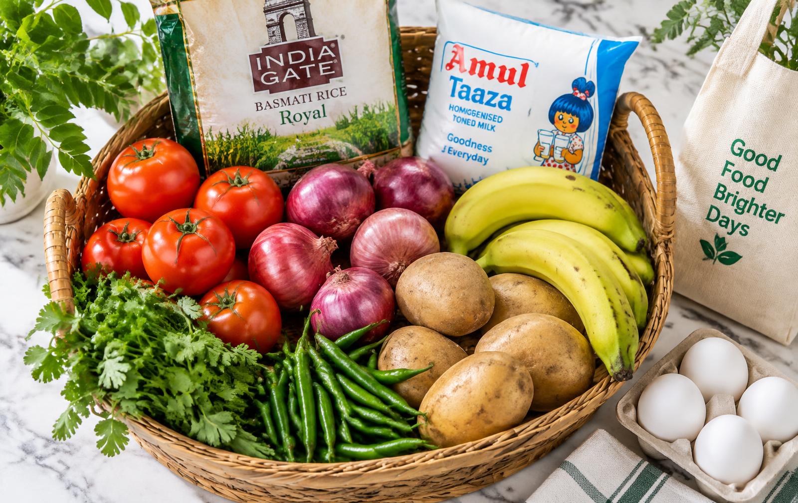 Fresh FastBasket groceries